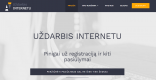 Uždarbis internetu, pinigai už registraciją