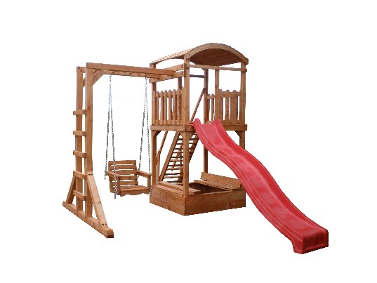 Vaikų žaidimų aikštelės - bokšteliai - sūpynės