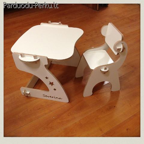 Vaikiškas staliukas su kėdute