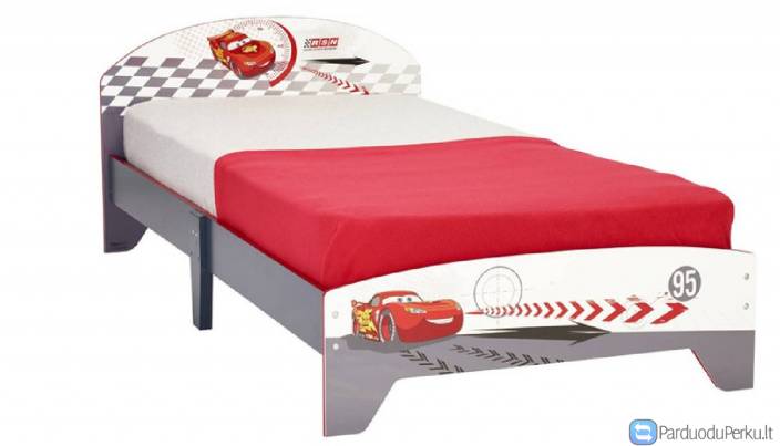 Vaikiška Lova Žaibas Makvynas Su Čiužiniu