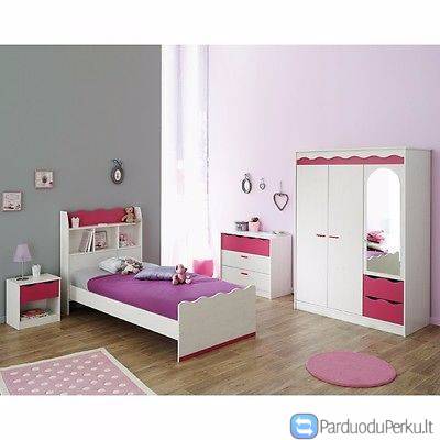 Vaikiški baldai. Lova ir spinta Lolita