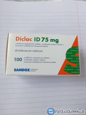Vaistas Diclac  75 mg 100 tab
