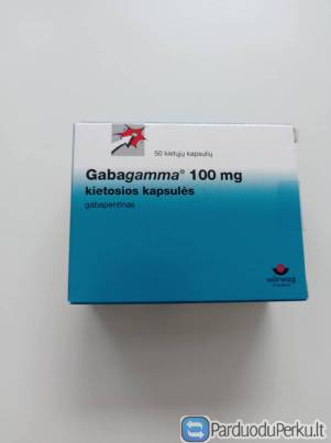 Vaistas Gabagamma 1 dėžutė-2,50 €