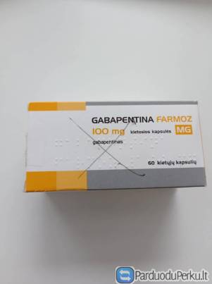 Vaistas Gabapentina formoz 100 mg