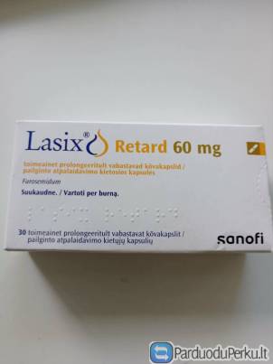 Vaistas Lasix retard 60 mg