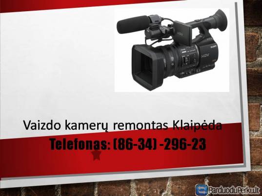 Vaizdo kameru remontas Klaipeda