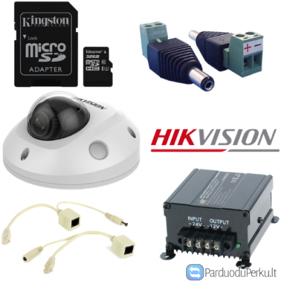 Vaizdo stebėjimo komplektas statybinei technikai