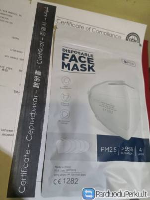 APSAUGINĖ VEIDO KAUKĖ RESPIRATORIUS KN95 = FFP2