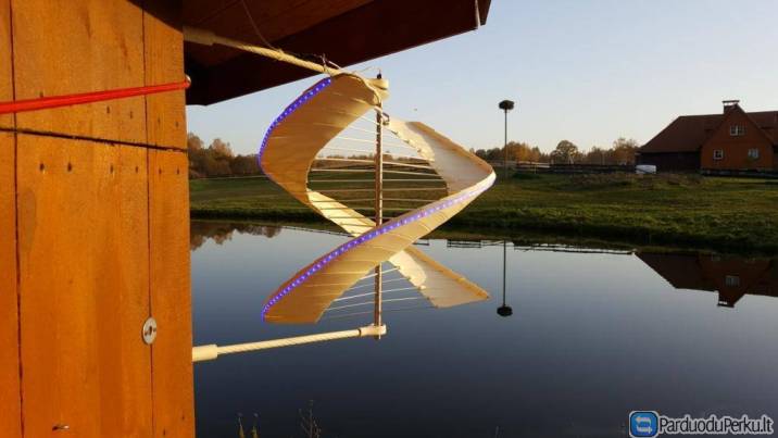 Vėjo šviestuvas, LED 3.2m ilgio 50W galios valdomas distanciniu pulteliu