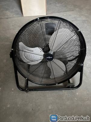 Ventiliatorius vidaXL Pramoninis ventiliatorius 80 cm Juodas (Black)