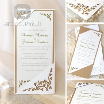 Vestuvinių kvietimų ir priemonių kvietimams gaminti parduotu