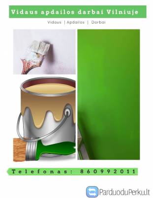 Vidaus apdailos darbai Vilniuje