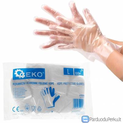 vienkartinės HDPE pirštinės 100vnt.