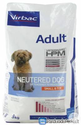 Virbac HPM Adult NEUTERED DOG SMALL & TOY 7 kg.