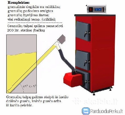 Visa Lietuva Ustor Lux 30 Granuliu degiklis