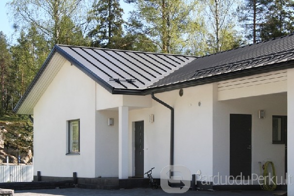 Visos stogų ir sienų dangos, lankstiniai, darbai.