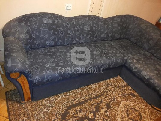 Vokiečių gamybos minkštas kampas su miegama funkcija