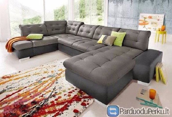 Vokiškas kampas+pufas U-forma "Palomino Xl" www.br