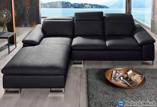 Vokiškas naturalios odos svetainės kampas "BENITO"