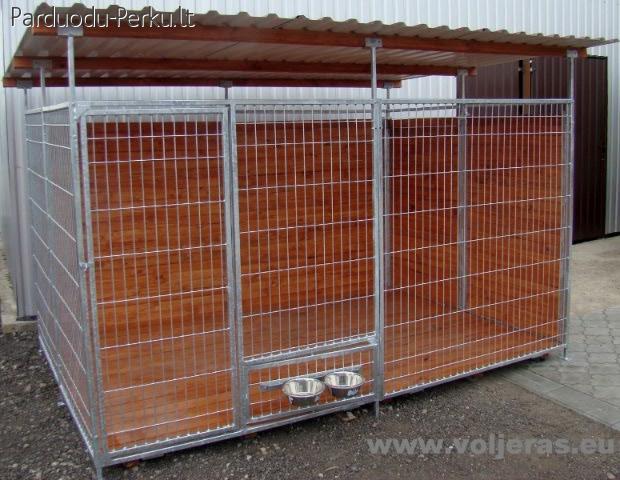 Voljerai ir būdos šunims - www.voljeras.eu