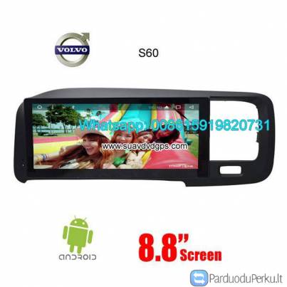 Volvo S60 Car stereo audio radio android GPS navigation camera