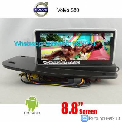 Volvo S80 Car stereo audio radio android GPS navigation camera