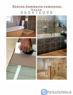 Vonios kambario remontas kaune