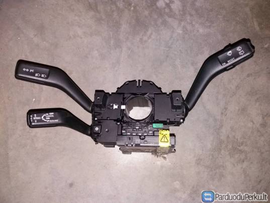 VW Passat B6 Vairo kolonėlės svirčių, jungiklių blokas