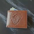 Vyriška Odinė Piniginė su Liūtu – Nauja už 18€