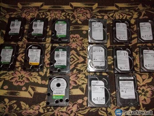 Western Digital, Seagate 2tb HDD mazai naudoti