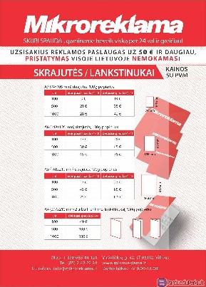 WWW.MIKROREKLAMA.LT   SKUBI  SPAUDA - per 24val!