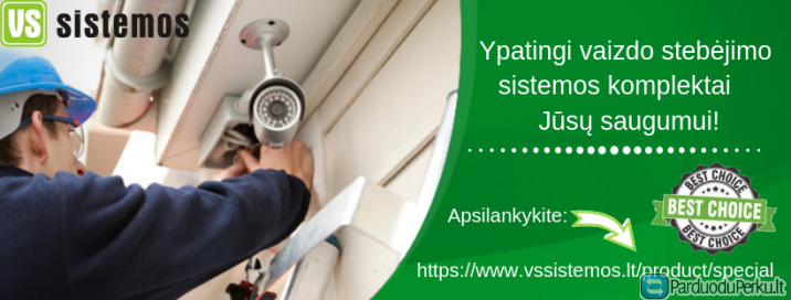 Įrangos komplektai Jūsų patogumui!