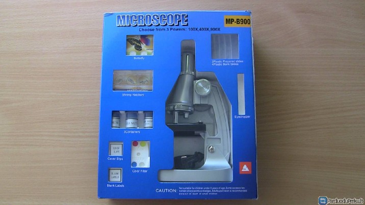 Žaislinis mikroskopas