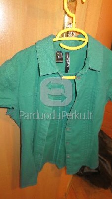 žalios spalvos marškinukai