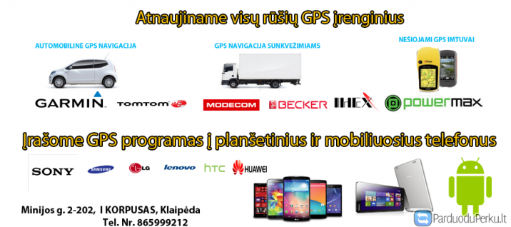 Žemėlapių atnaujinimas KLAIPĖDA  nuo 10 eur