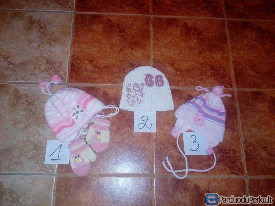 Žieminės kepurytės 3m.