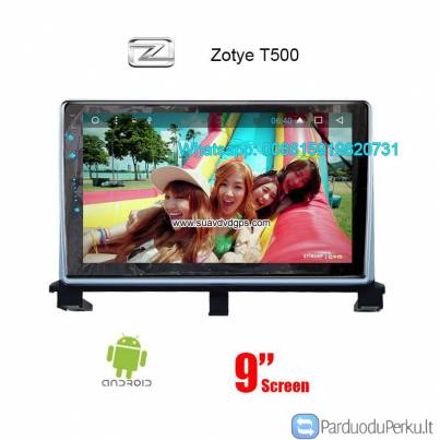 Zotye T500 Car radio android 8 Core Rom64GB wifi GPS DSP amplifier