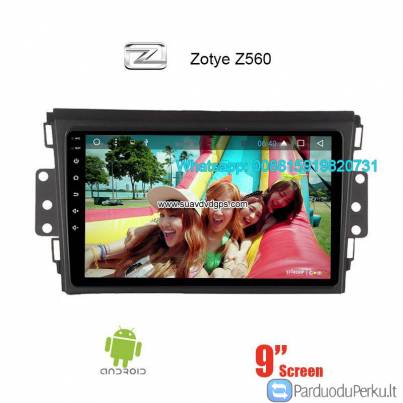 Zotye Z560 Car radio Video android GPS navigation camera