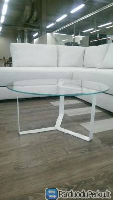 Žurnalinis, kavos, svetainės, apvalus staliukas