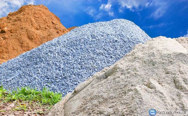 Žvyras,smėlis,skalda,juodžemis, gruntas, žvyras, kompostas,