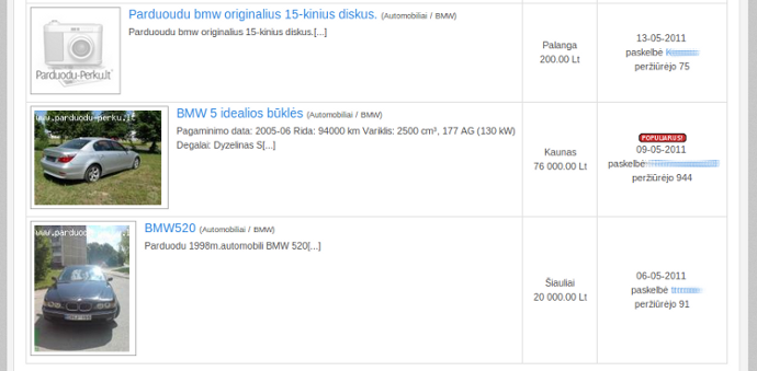 Skelbimas pažymėtas kaip populiarus, nes peržiūrėtas daugiau nei 100 kartų