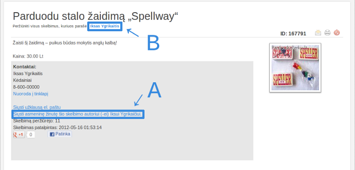 Žinučių siuntimas